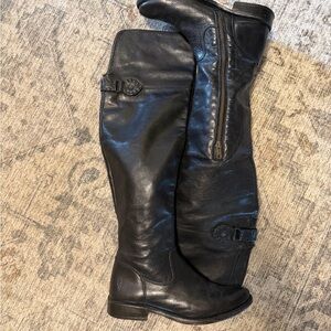 Make Offer • Frye Black Leather Knee-High Boots